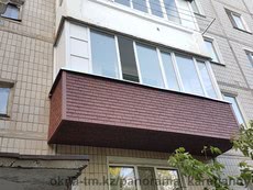 Обшивка балкона сайдингом. Низкие цены!