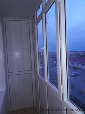 Остекление балкона по ул. Жумабаева, 18 &mdash; ВАЛЕНСИЯ