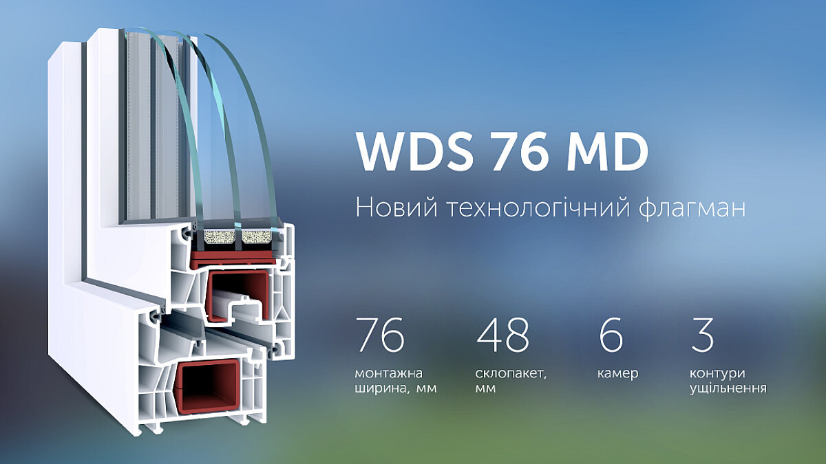 У WDS доступно новое семейство профилей с монтажной шириной 76 мм