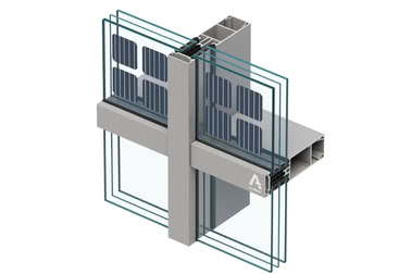 Aluprof представил фасад MB-SR50N PV с интеграцией солнечных панелей