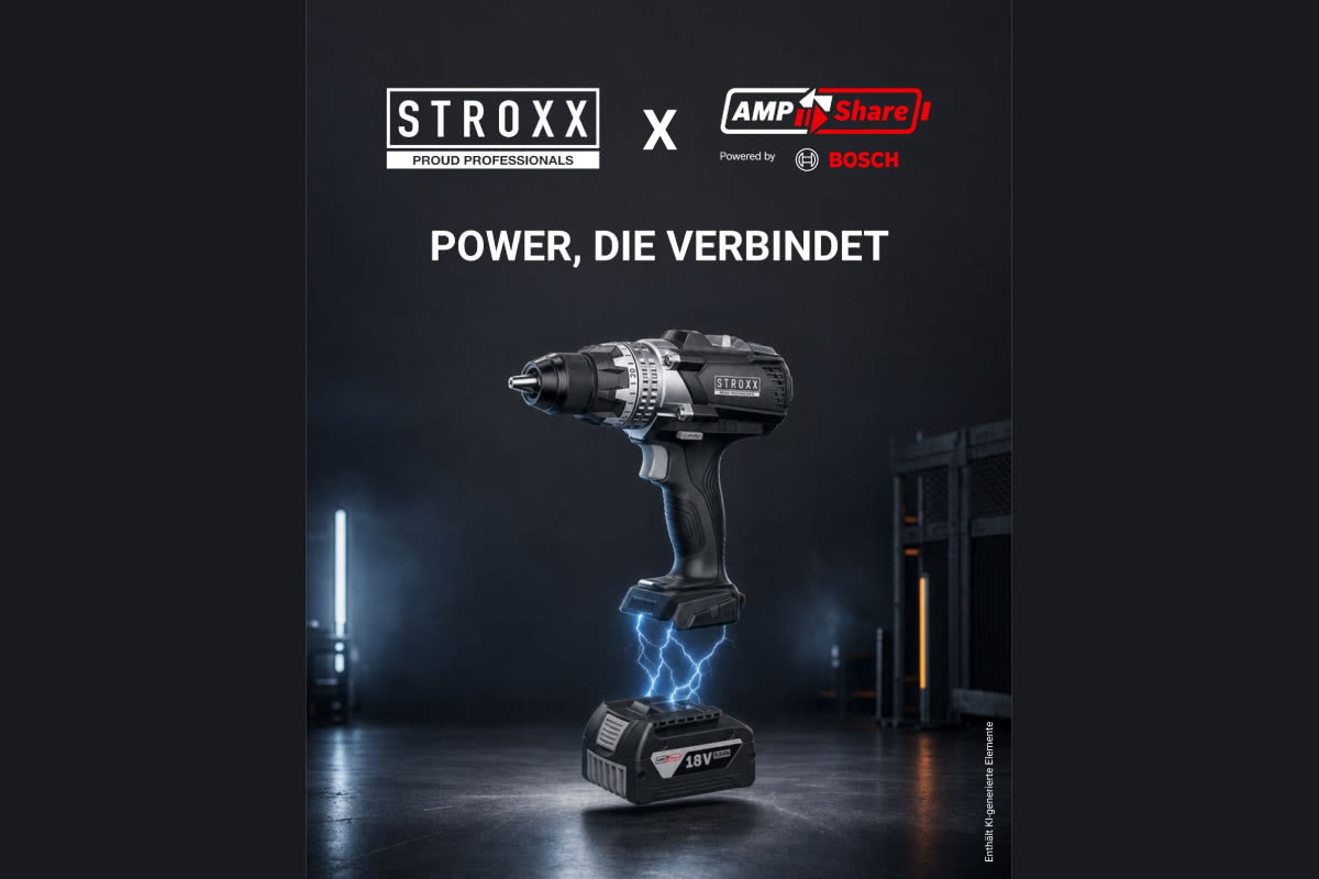 STROXX присоединился к альянсу аккумуляторного инструмента AMPShare от Bosch
