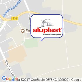 aluplast GmbH на карте aluplast GmbH на карте