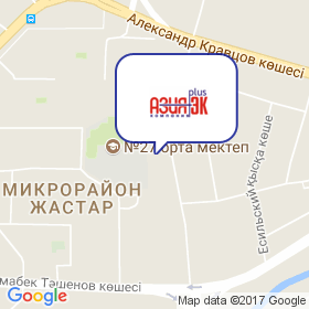 Азия плюс ЭК на карте