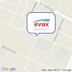 Evax на карте