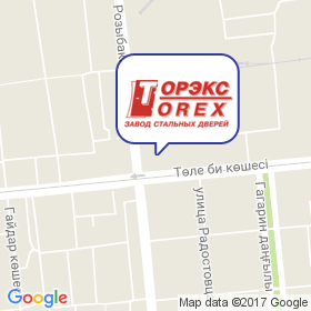 ТОРЭКС Алматы на карте ТОРЭКС Алматы на карте