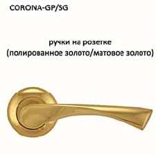 Дверные ручки Villani (Италия) Corona VL23 GP/SG