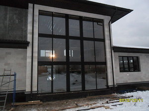 дерево-алюминиевые евро окна в коттедже: от пола и до потолка &mdash; Алем Ин Ком Сервис 4