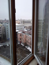 дерево-алюминиевые евро-окна - окно в квартиру, пример двусторонней покраски &mdash; Алем Ин Ком Сервис 4