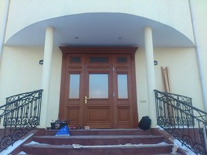 Входная группа из массива дуба &mdash; Ремс