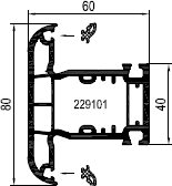 aluplast Импост 120x45