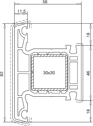 Veka Импост 82