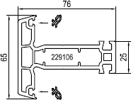 aluplast Импост 120x47