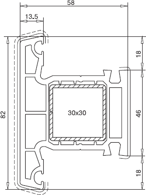 Veka Импост 82
