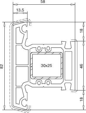 Veka Импост 82