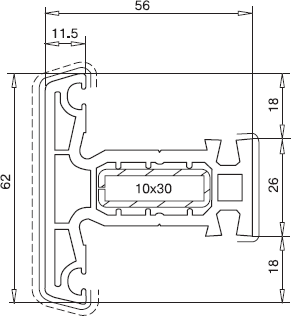 Veka Импост 62