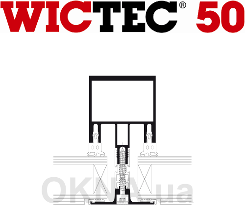 WICONA WICTEC 50   Интегрированная прижимная планка профили.