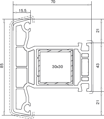 Veka Импост 85