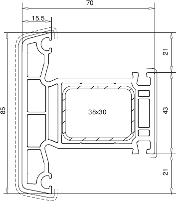 Veka Импост 85
