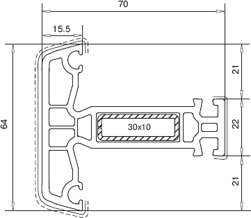 Veka Импост 64