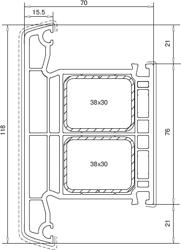 Veka Импост 118