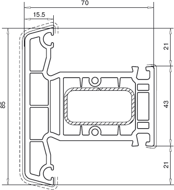 Veka Импост 85
