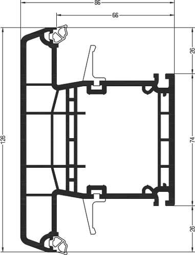 REHAU Импост 126 GENEO 