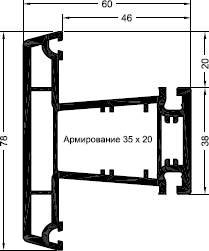 REHAU Импост 78