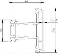 Open Teck Импост 78