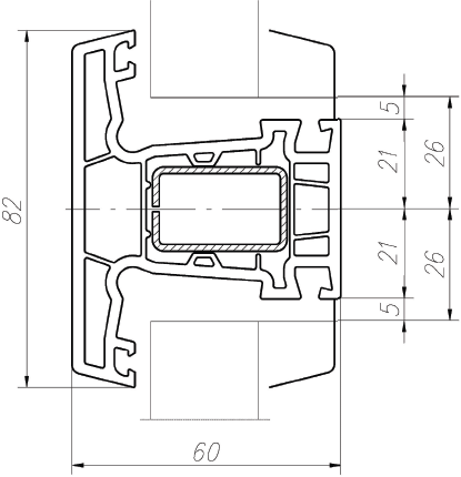 ALMplast Импост 82