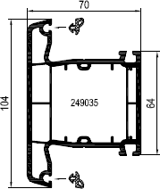 aluplast Импост 140x45