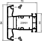 aluplast Импост 140x41