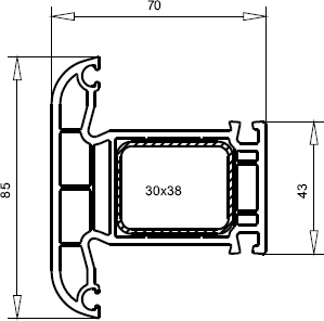 Veka Импост 85