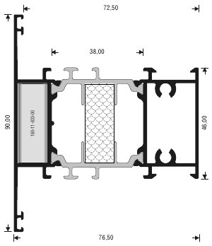 Alumil Импост 90