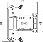 aluplast Импост 140x48