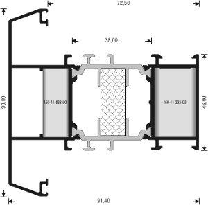 Alumil Импост 90