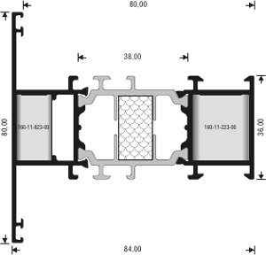 Alumil Импост 80