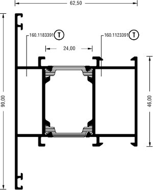 Alumil Импост 90