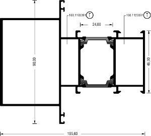 Alumil Импост 90