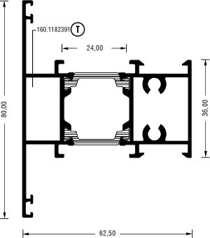 Alumil Импост 80
