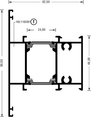 Alumil Импост 90