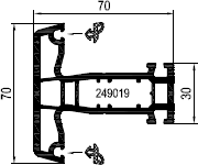 aluplast Импост 140x46