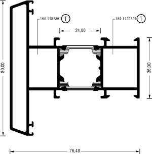 Alumil Импост 80