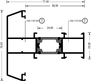 Alumil Импост 70