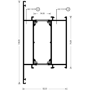 Alumil Импост 118