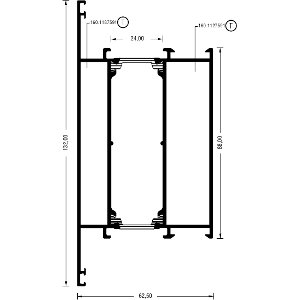 Alumil Импост 132