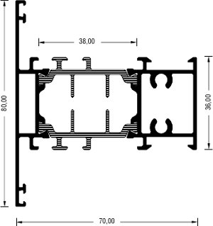 Alumil Импост 80