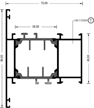 Alumil Импост 90