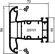 aluplast Импост 140x47