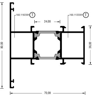 Alumil Импост 80
