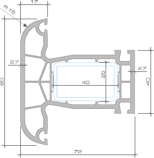 Weiss Profil Импост 72